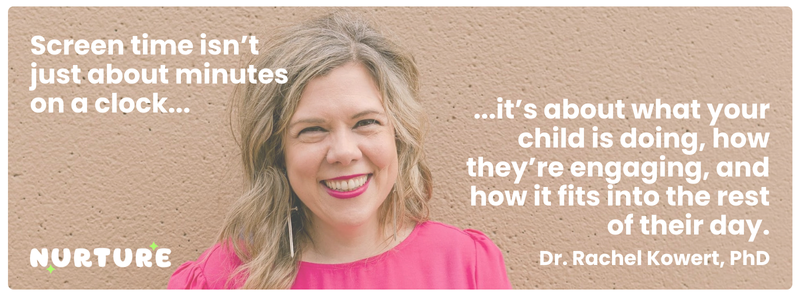 Rachel Kowert screen time quality quote
