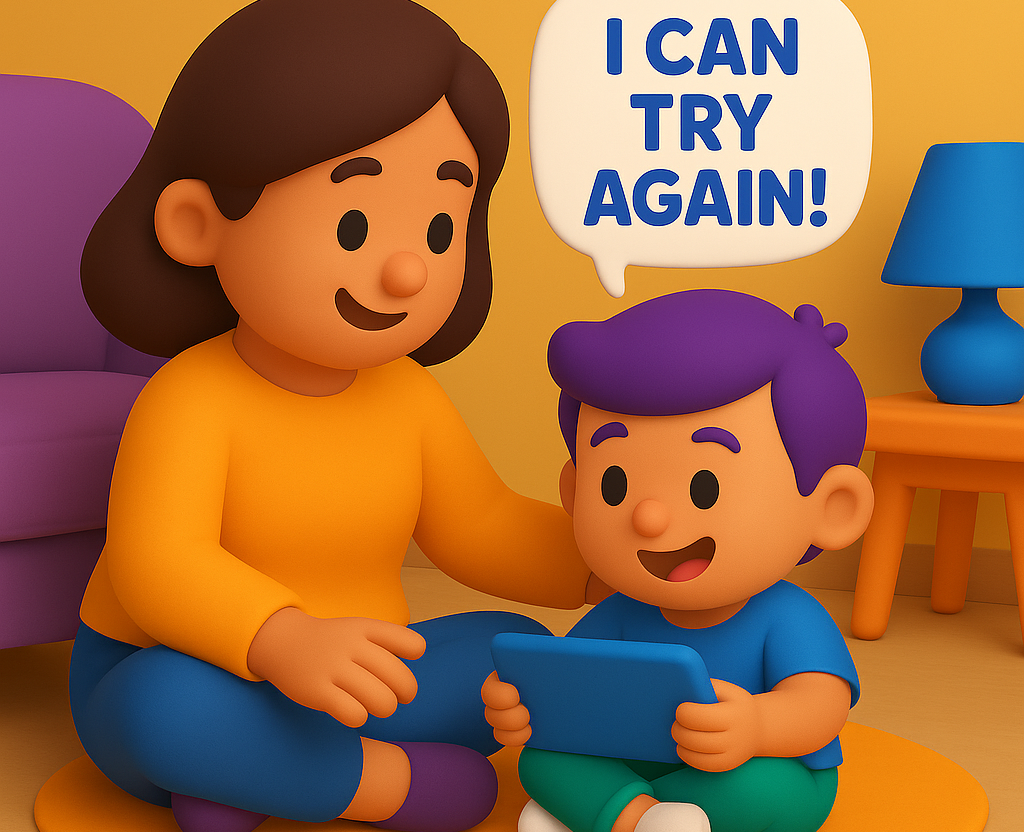 Kids develop growth mindset through digital play that builds resilience