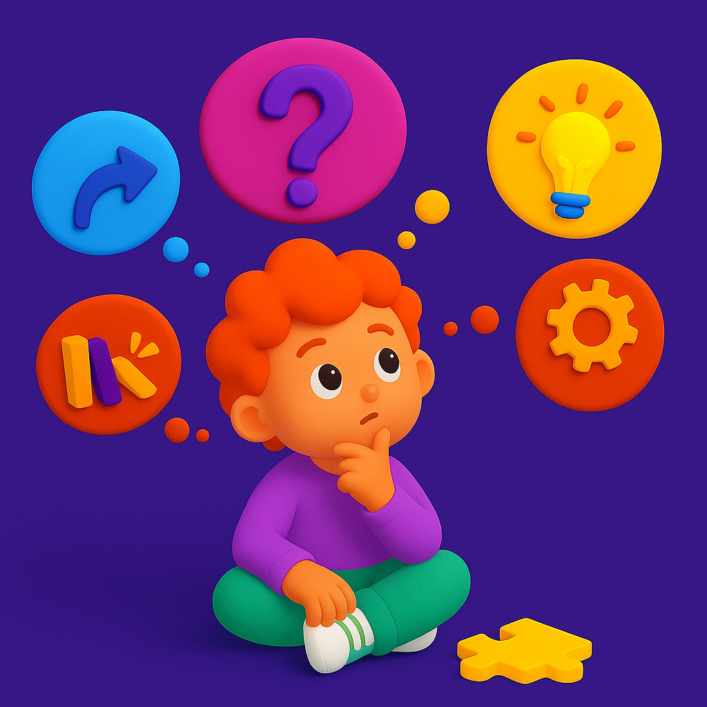 Child thinking critically